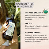 Shampoo Anticaspa con Aceite de Tea Tree Naturaloe 350 ml