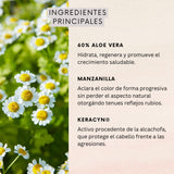 Mascara Reparacion Profunda Reflejos Rubios 300ml Naturaloe