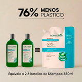 Refill Shampoo Hidratación Y Brillo 800Ml