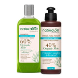 Naturaloe Cabello Hidratación Brillo Shampoo + Crema Peinar