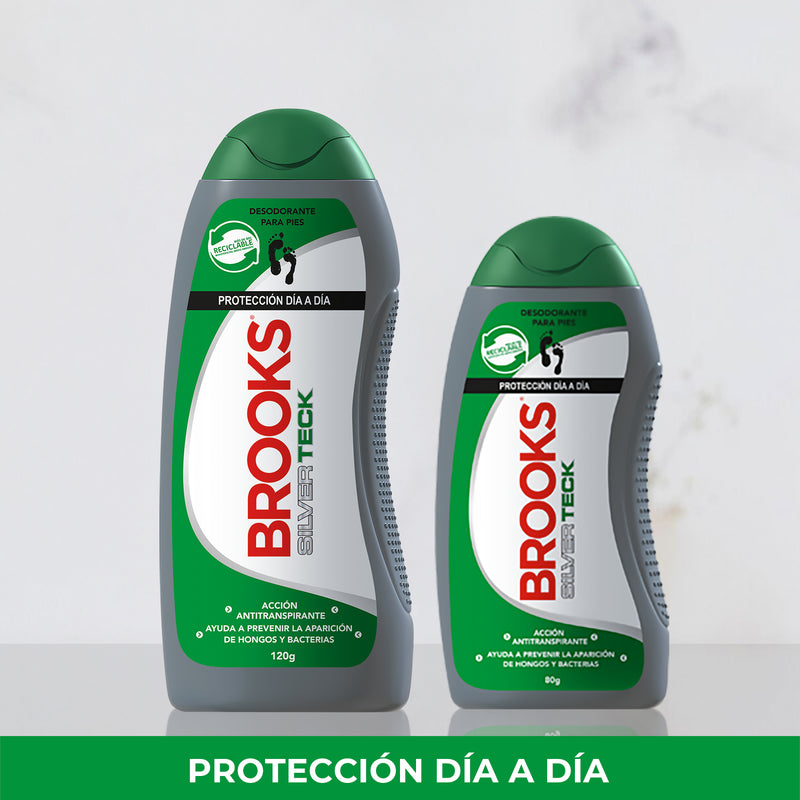 Pack Talco Silverteck 120gr + Talco 80gr Brooks