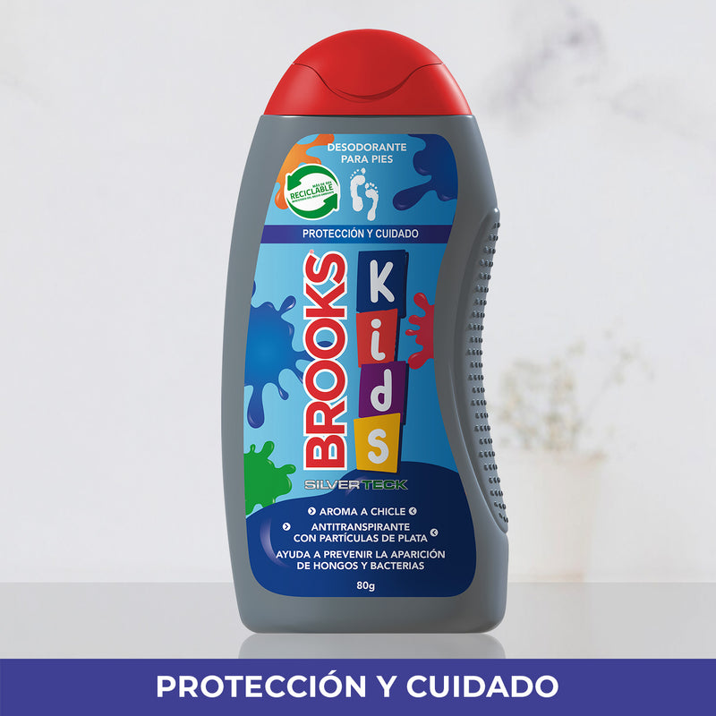 Talco Para Pies Brooks Kids 80 g