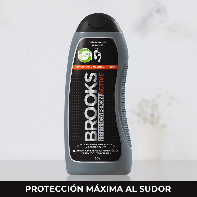 Talco Para Pies Brooks Carbon Active 120 grs