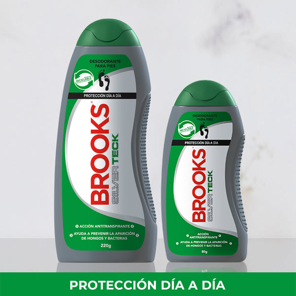 Pack Talco Brooks Silver Teck 220 grs. + 80 grs