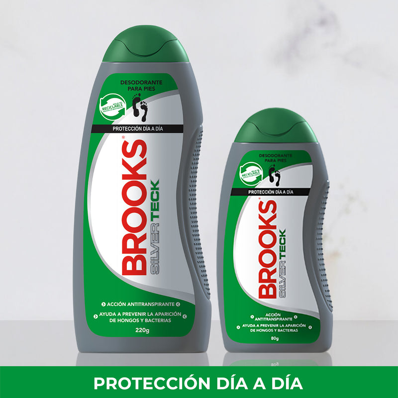 Pack Talco Brooks Silver Teck 220 grs. + 80 grs