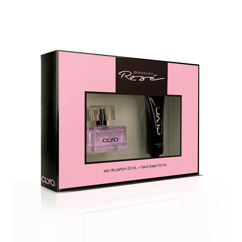 Set Perfume Clyo Sparkling Rose EDP 50ml + Crema de manos 50ml Clyo