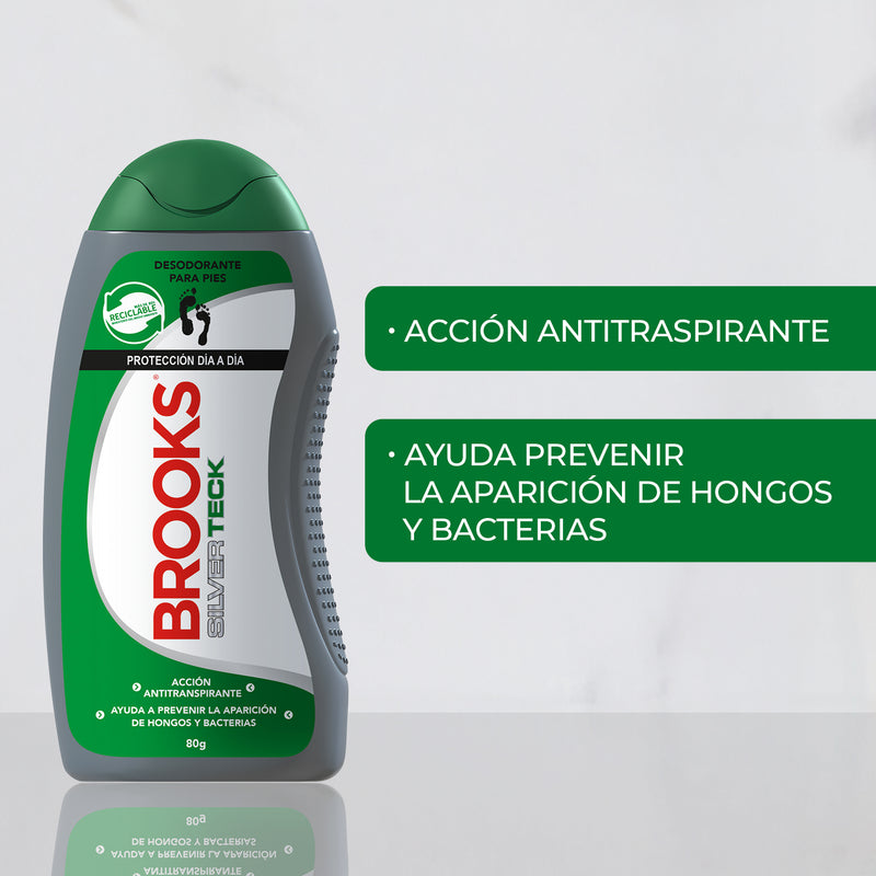 Talco Brooks Silver Teck 80 grs