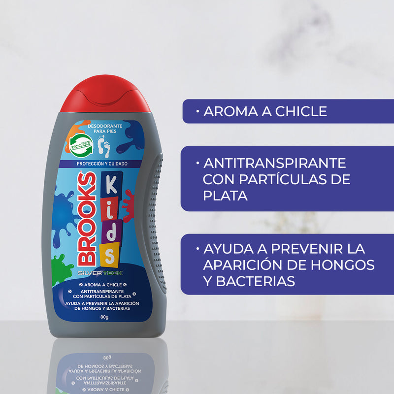 Talco Para Pies Brooks Kids 80 g