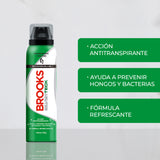 Pack Talco Brooks Silver Teck 220 grs + Spray 45 Ml