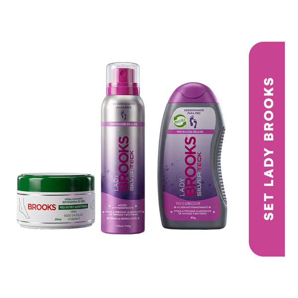 Brooks Set Lady Talco + Spray + Crema