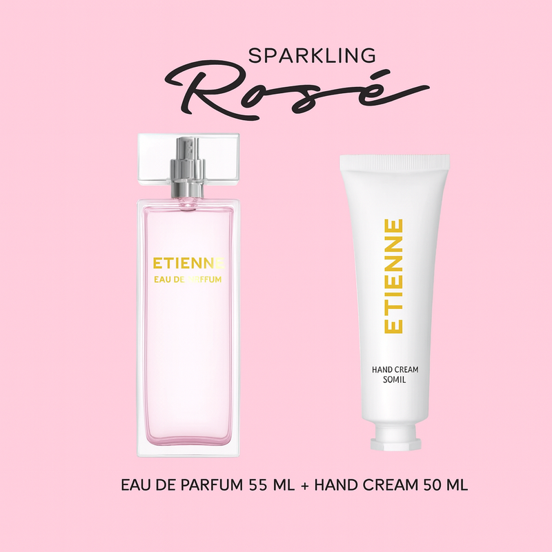 Etienne EDP Sparkling Rose 55 ml + Crema Corporal 50g