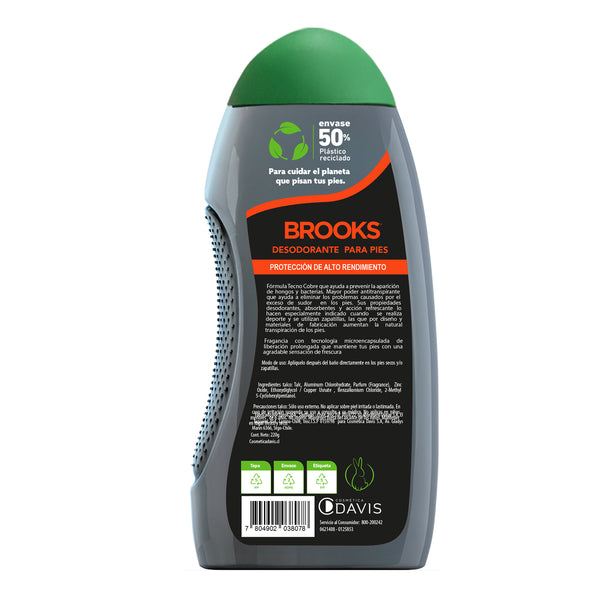 Talco Para Pies Brooks 42K 220 grs