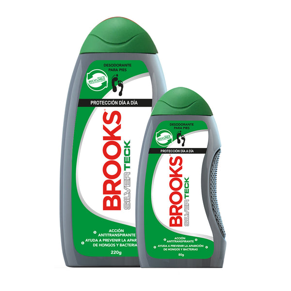 Pack Talco Brooks Silver Teck 220 grs. + 80 grs