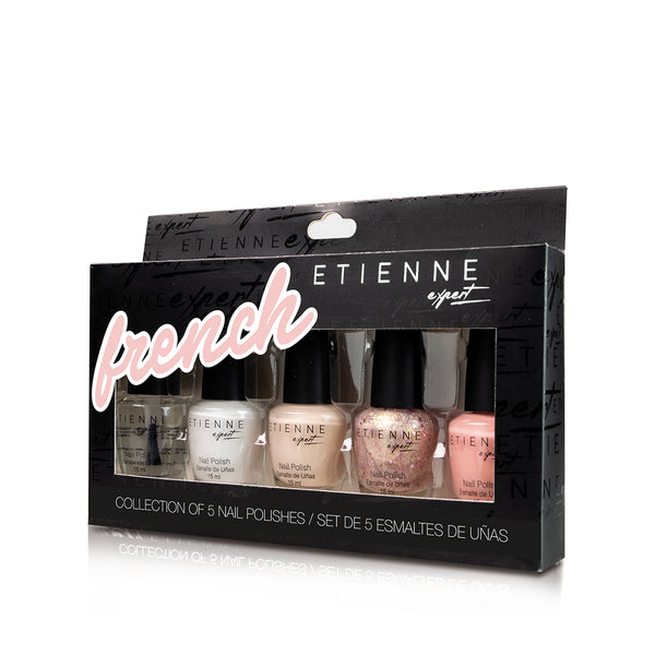 Etienne Set de 5 esmaltes de uñas French