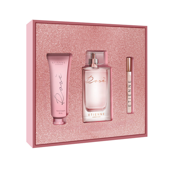 Etienne Essence Rosé 100ml EDP+ Rosé 10ml EDP+ Hand Cream 50ml
