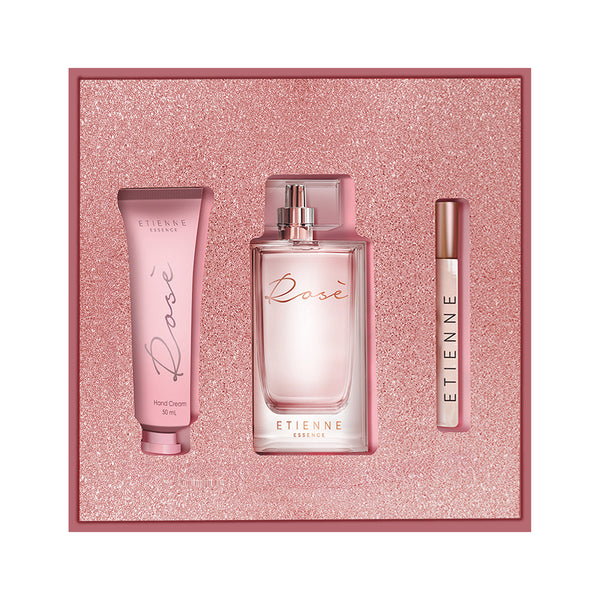 Etienne Essence Rosé 100ml EDP+ Rosé 10ml EDP+ Hand Cream 50ml