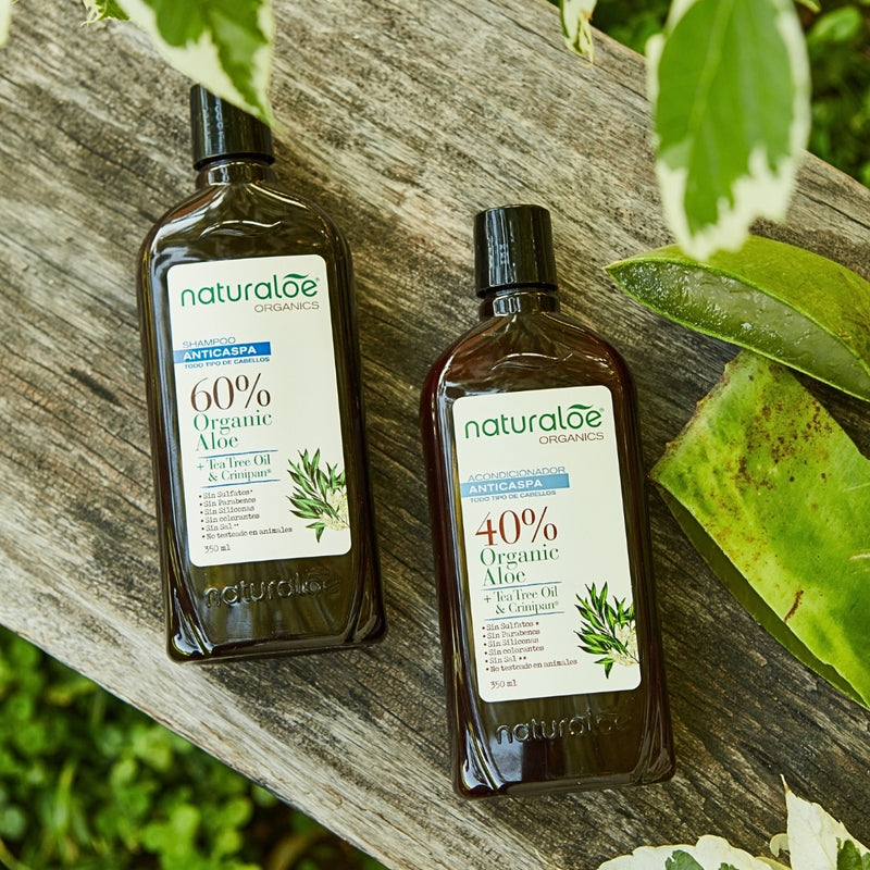 Set Shampoo + Acondicionador Anticaspa Tea Tree Naturaloe