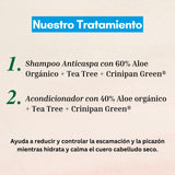 Set Shampoo + Acondicionador Anticaspa Tea Tree Naturaloe