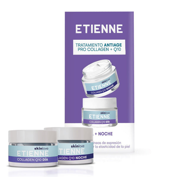 Set Rutina Día + Noche Antiage Collagen Q10 Etienne Skin