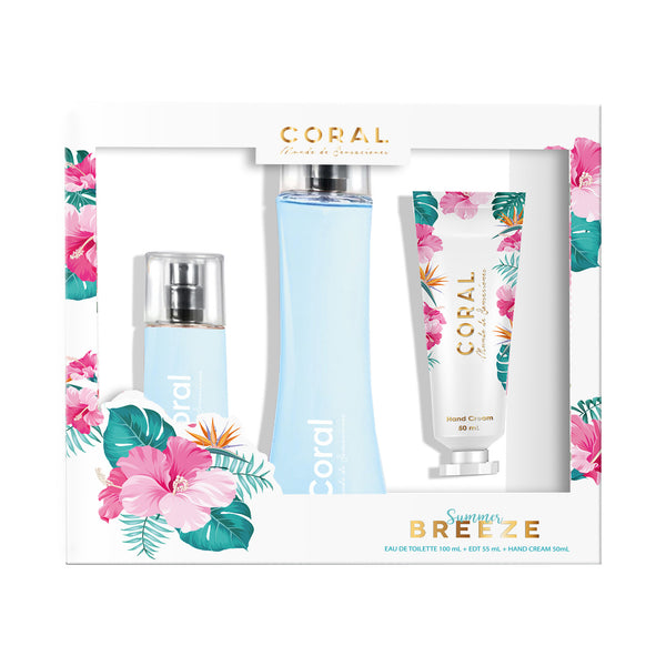 Set Coral Breeze 100Ml + Edt 55Ml + Hand Cream 50Ml