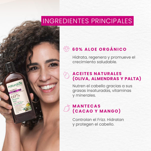 Naturaloe Shampoo Rulos Definidos 350 Ml