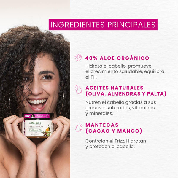 Naturaloe Máscara Rulos Definidos 300 Ml