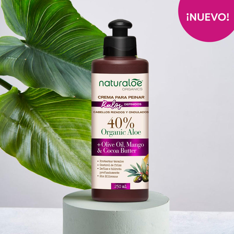 Naturaloe Crema De Peinar Rulos Definidos 250 Ml