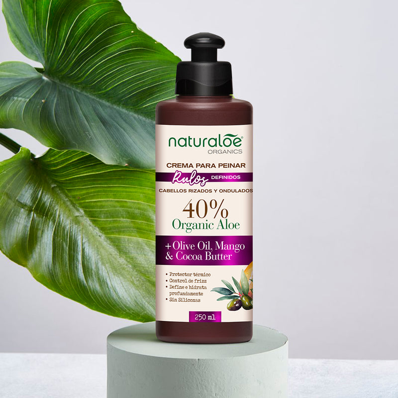 Naturaloe Crema De Peinar Rulos Definidos 250 Ml
