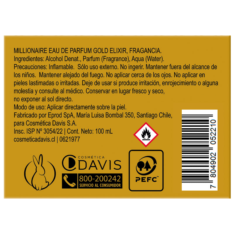 Millionaire Eau The Parfum Gold Elixir 100Ml