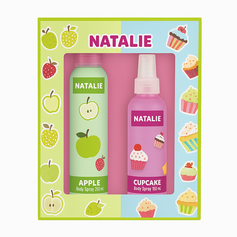 Natalie Botanicals Apple Body Spray  205 ml + Cupcake 100 ml