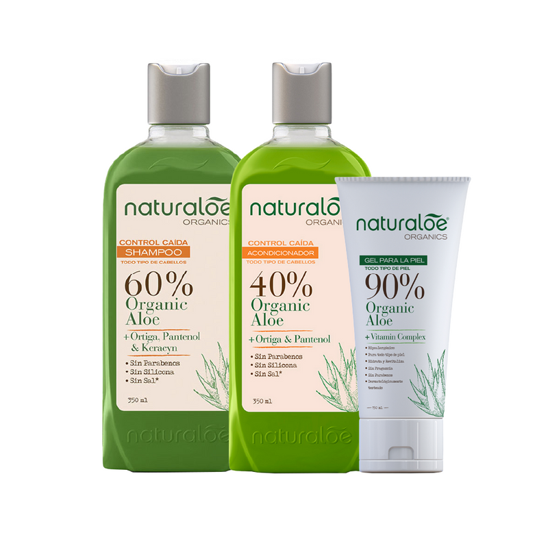 Set Shampoo + acondicionador ControlCaida + Gel de piel120ml