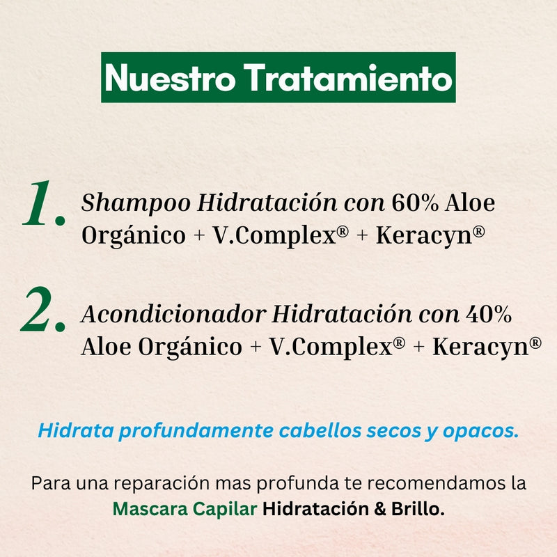 Shampoo  + Acondicionador Hidratación y Brillo 350ml