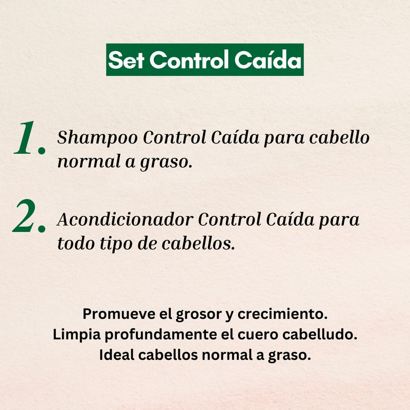 Shampoo Control Caida Graso + Acondicionador Caida 350ml