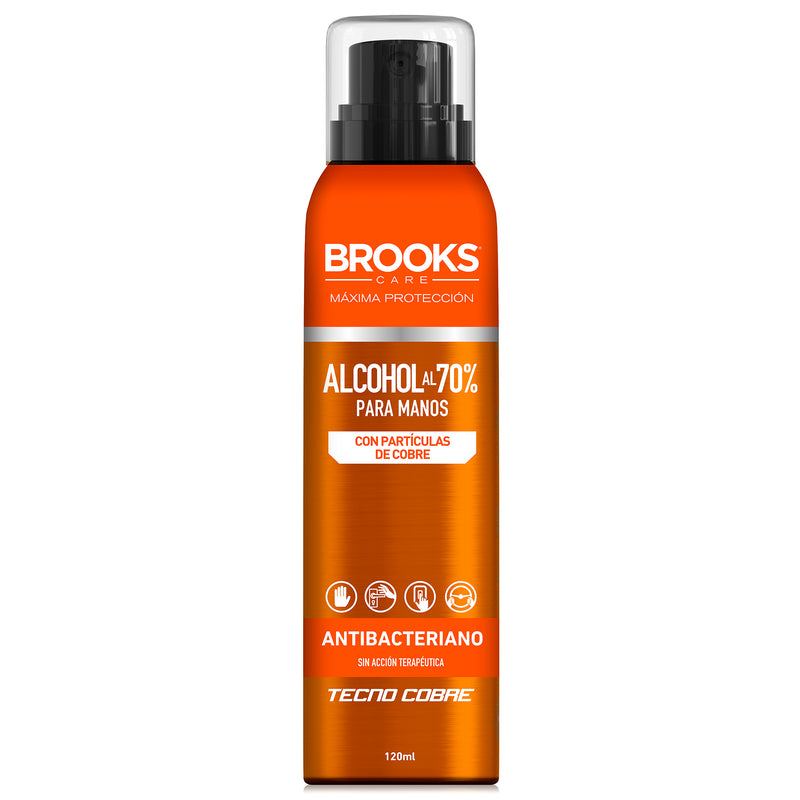 Brooks Alcohol Spray Con Cobre 120ml