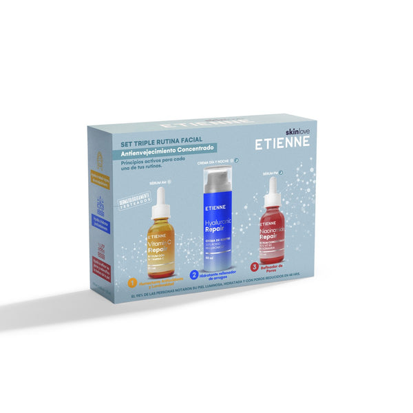 Set Triple Rutina Facial Antienvejecimiento Etienne