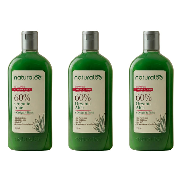 Set 3 Shampoo Linea Control Caida Graso