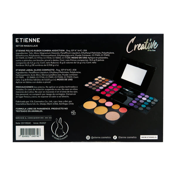 Set de Maquillaje Etienne All In One Creative