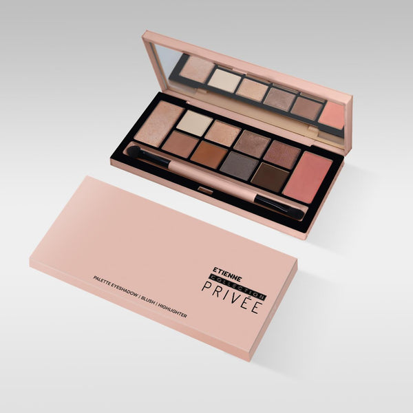 Privee Paleta de Sombras Rubor e Iluminador Nudes