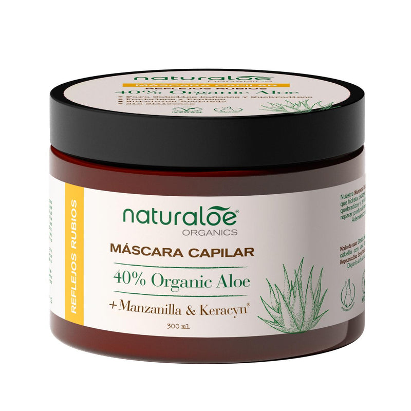 Mascara Reparacion Profunda Reflejos Rubios 300ml Naturaloe