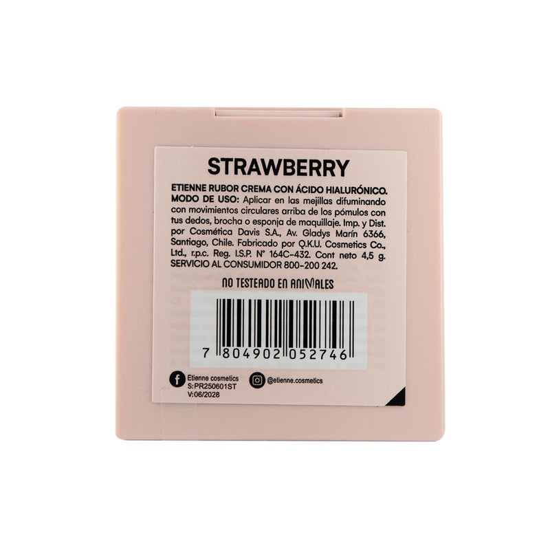 Privee Cream Blush Strawberrycon Acido Hialuronico y Vitam E