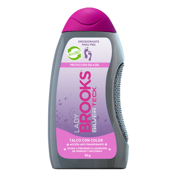 Talco Lady Brooks Silver Teck 80 grs