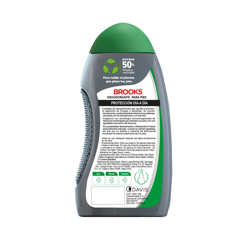 Talco Brooks Silver Teck 80 grs