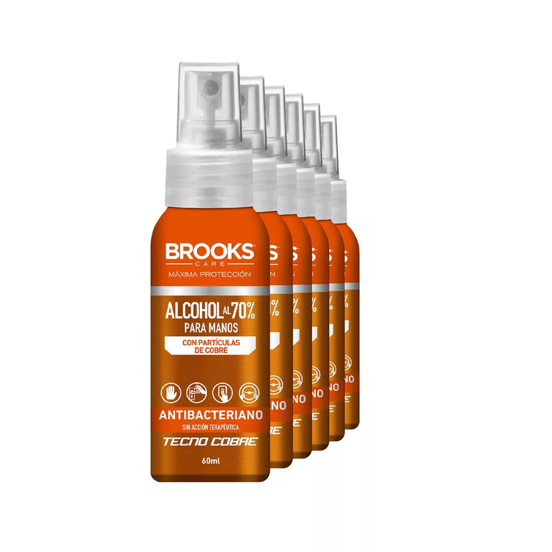 Pack Alcohol Spray 6 unidades Brooks