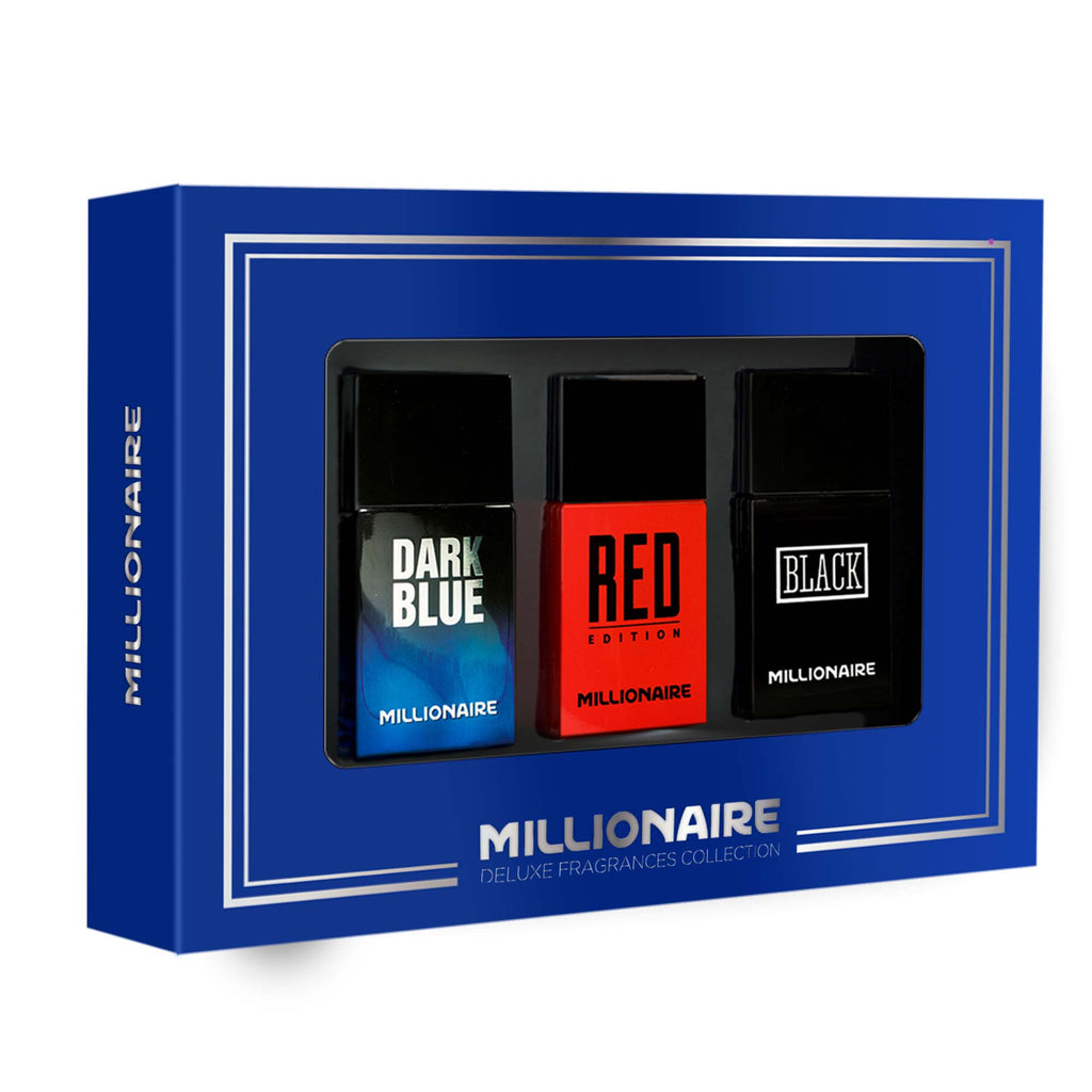 Millionaire Red Edition 30ml EDT +  Millionaire Dark Blue 30 ml EDT + Millionaire Black 30 ml EDT
